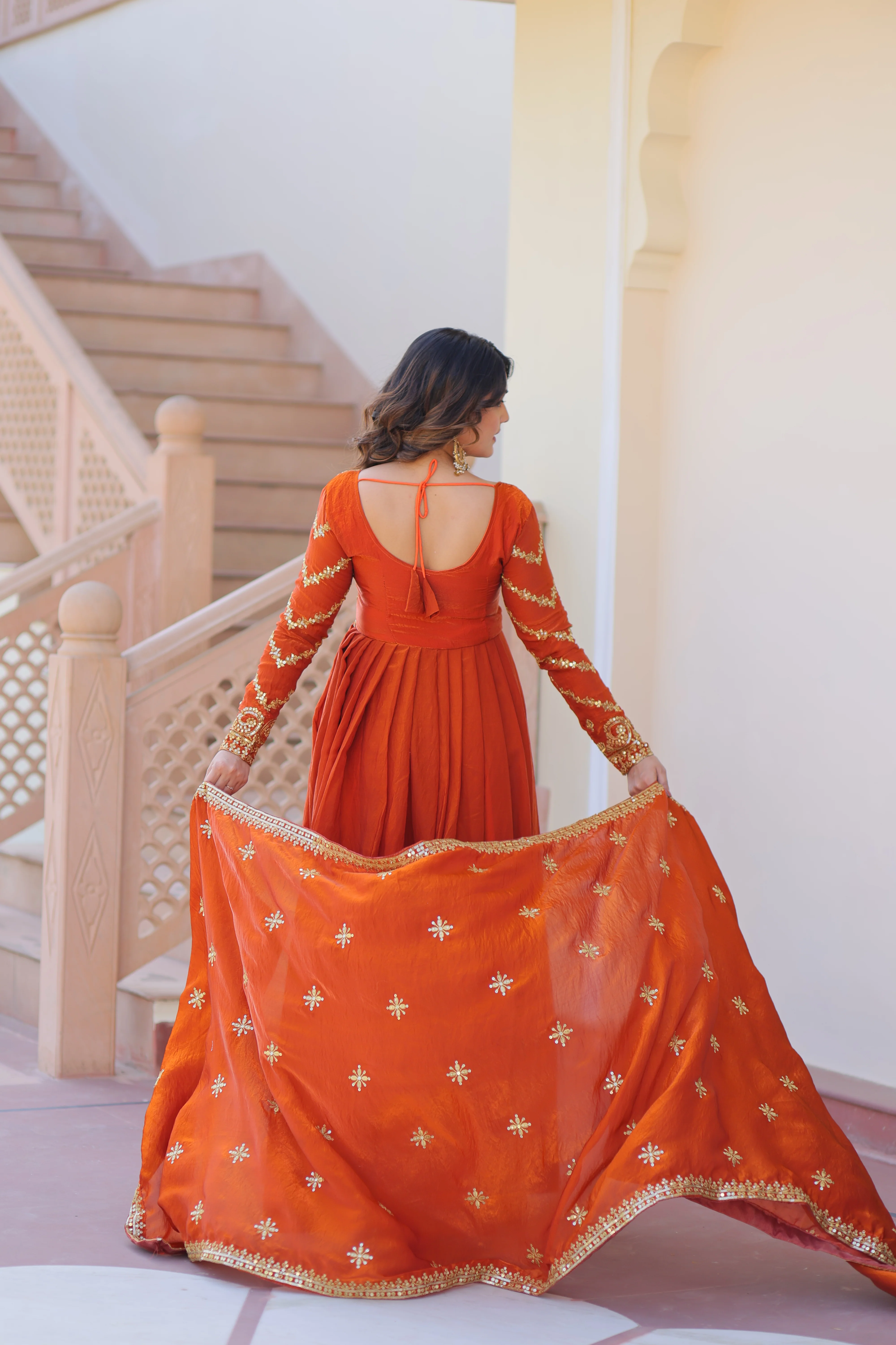 Fenta Color Fendi Embroidered Gown - Image 11