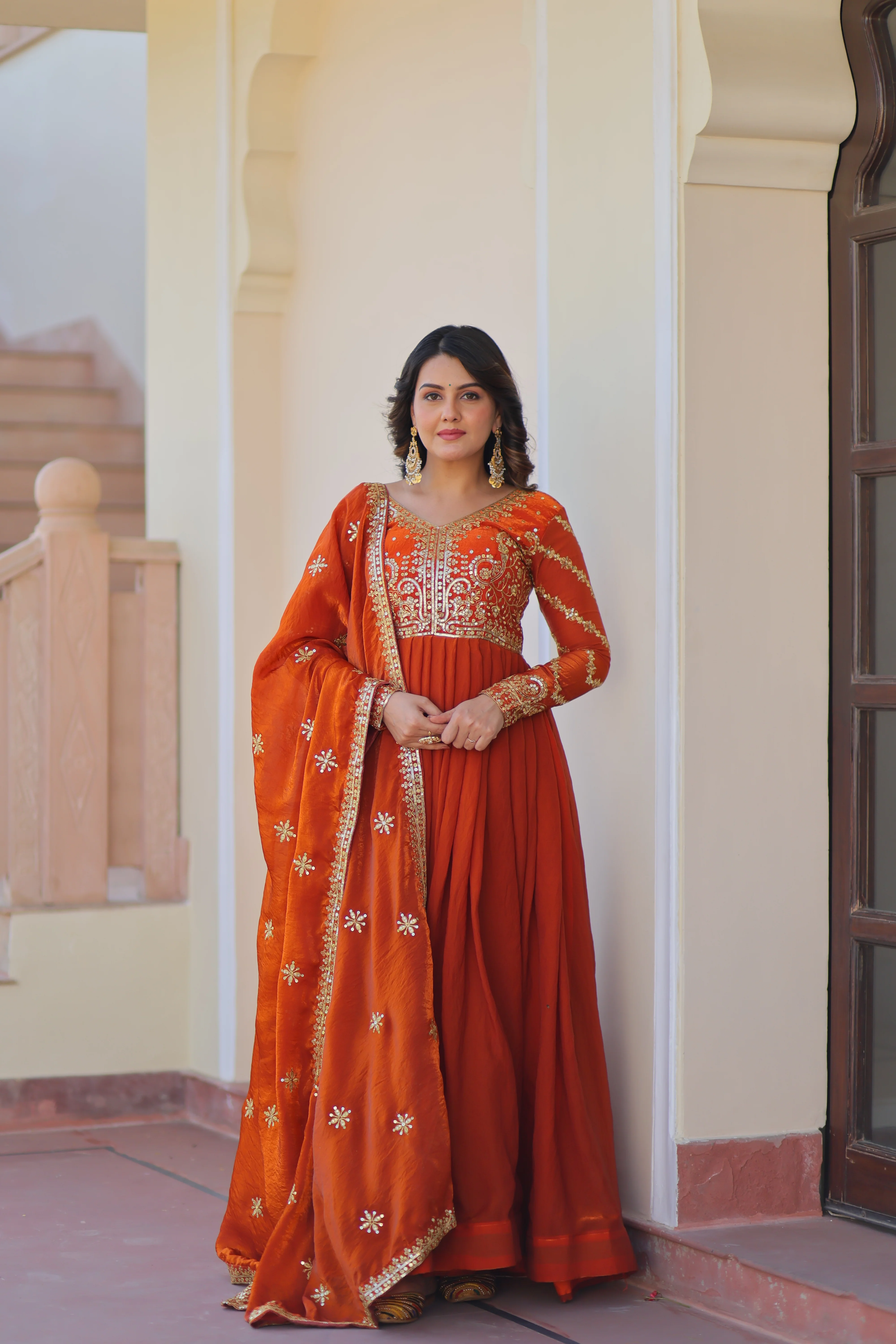 Fenta Color Fendi Embroidered Gown - Image 6