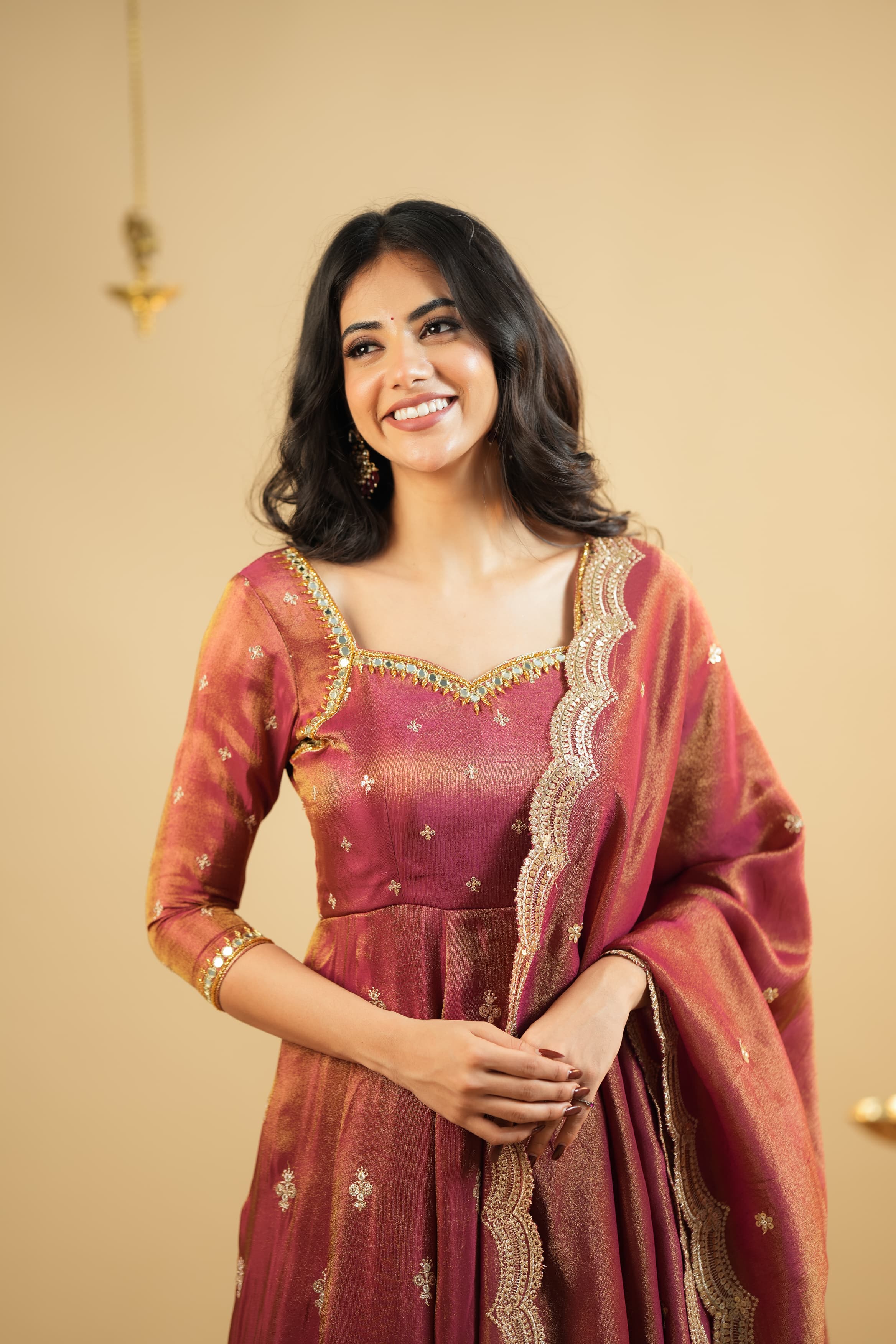 KRUSHNAVI COSMO SLIT ANARKALI SUIT SET - Image 3