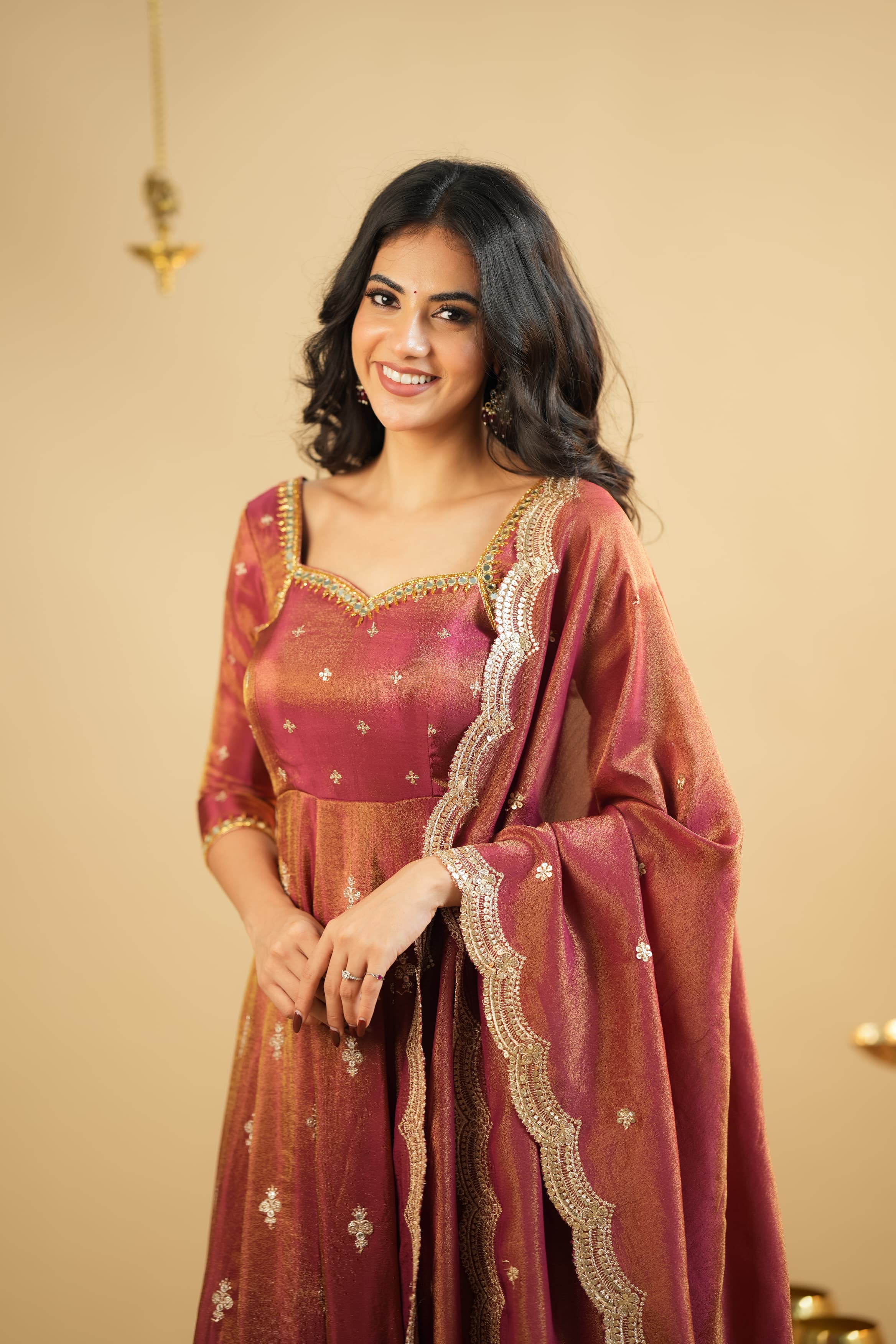 KRUSHNAVI COSMO SLIT ANARKALI SUIT SET - Image 4