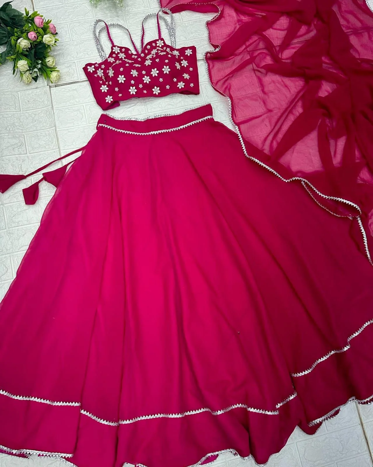 Superhit Work Pink Color Lehenga Choli - Image 2