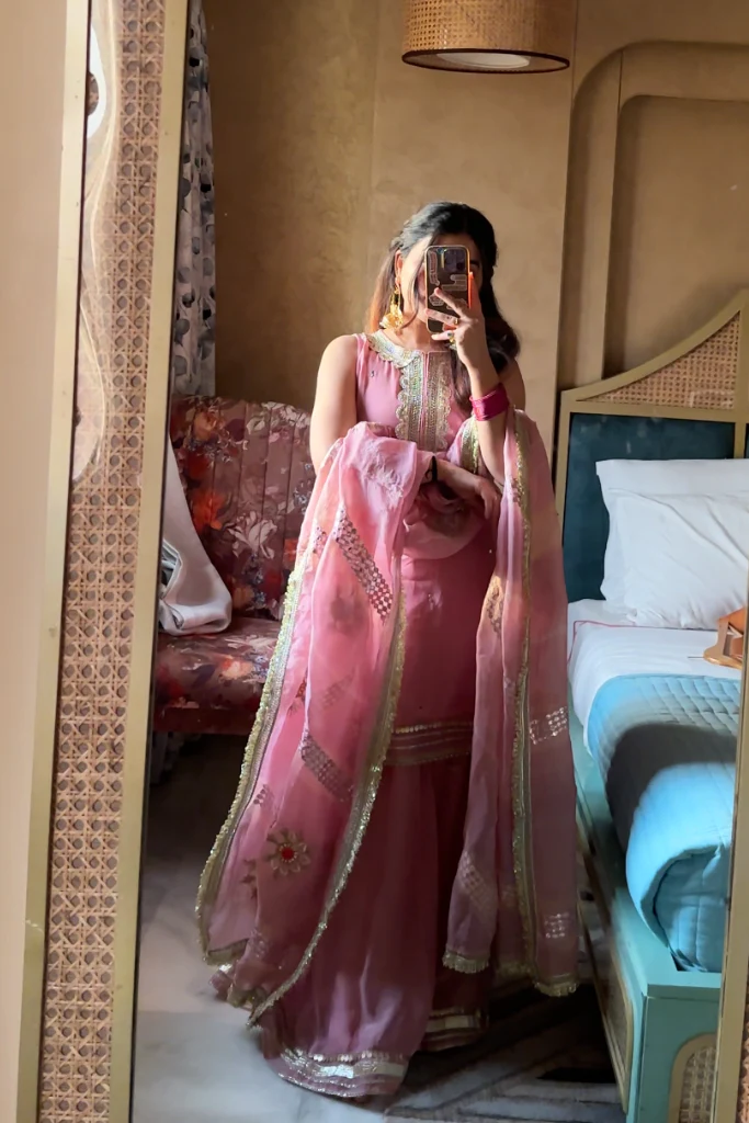 Vasantika Organza Sharara Set - Image 3