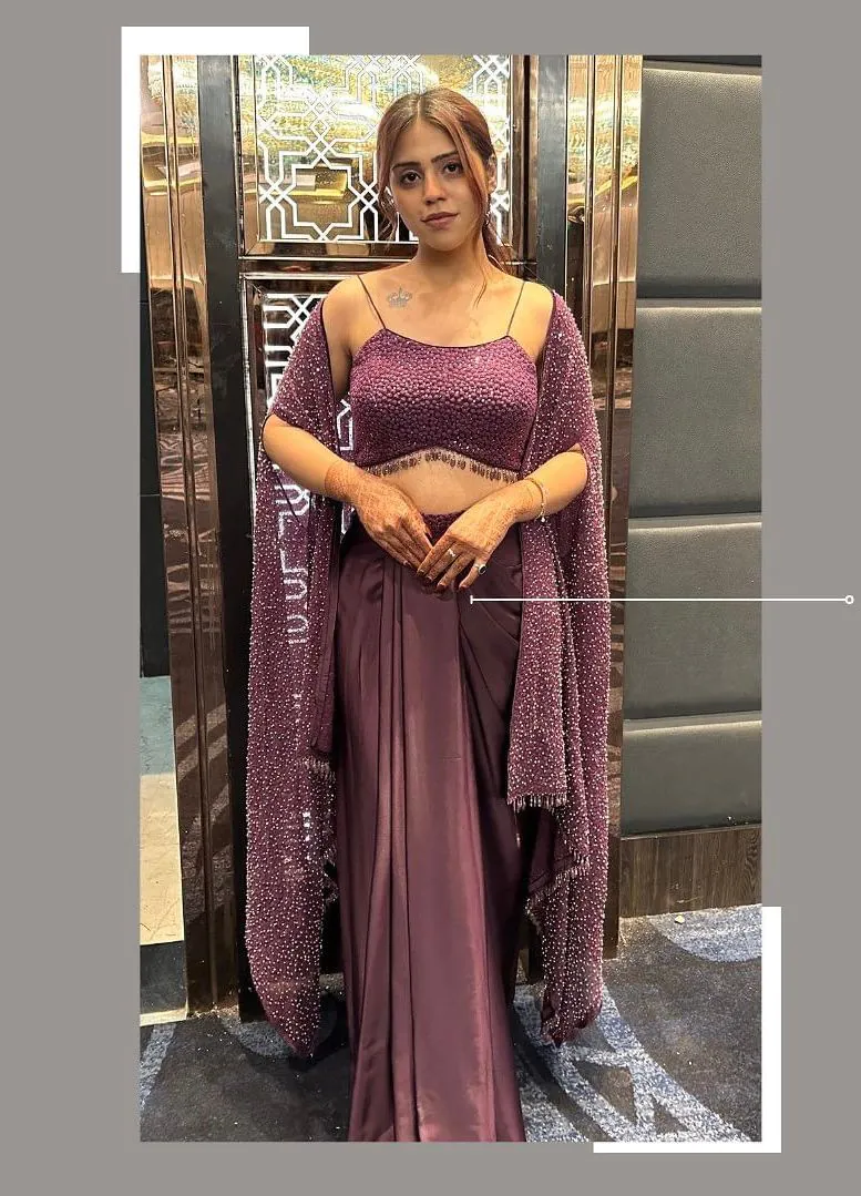 Wine Colour Indowestern Dhoti Suit With Shrug - Image 5
